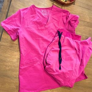 Hot Pink Figs Scrubs